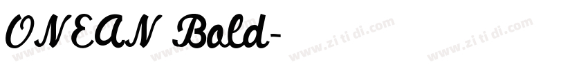 ONEAN Bold字体转换